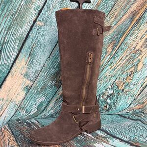 Elegant Suede Over the Knee Boots